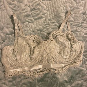 Lacey light blue bralette. Size L.